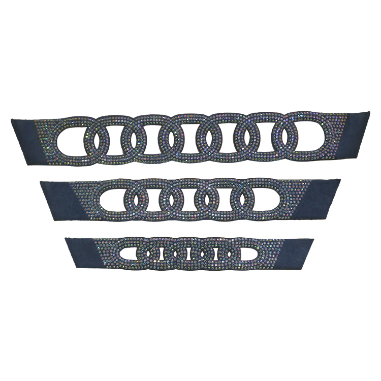 Hot new laser hot diamond jewelry women sandals upper semi-finished wholesale processing customization