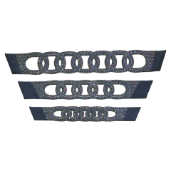 Hot new laser hot diamond jewelry women sandals upper semi-finished wholesale processing customization
