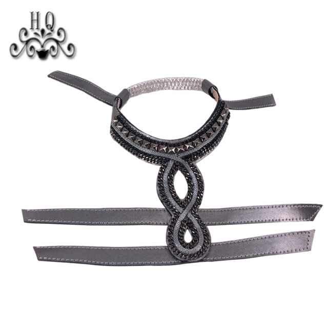 Sample processing custom 2021 new laser chain hot diamond process fashion diamond inlaid shoe slippers women's sandals semi-finished