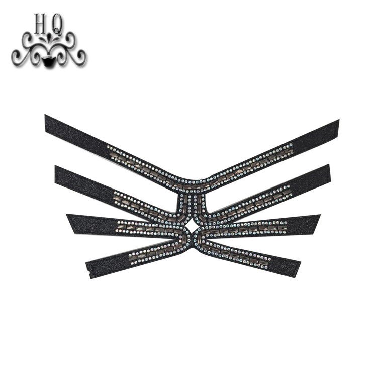 Hot new laser hot diamond jewelry women sandals upper semi-finished wholesale processing customization