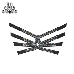 Hot new laser hot diamond jewelry women sandals upper semi-finished wholesale processing customization