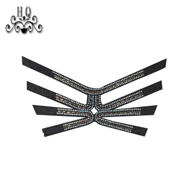 Hot new laser hot diamond jewelry women sandals upper semi-finished wholesale processing customization