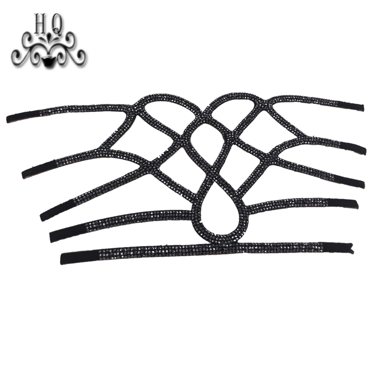 Hot new laser hot diamond jewelry women sandals upper semi-finished wholesale processing customization
