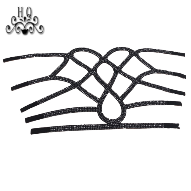 Hot new laser hot diamond jewelry women sandals upper semi-finished wholesale processing customization
