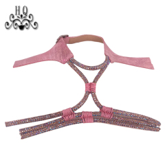 Hot new laser hot diamond jewelry women sandals upper semi-finished wholesale processing customization