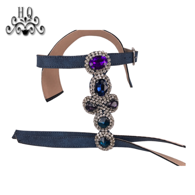 Eu testing semi-finished sandal PU chain bead attachment chain sewing process shoe upper support the processing of customized shoe upper shoe materials