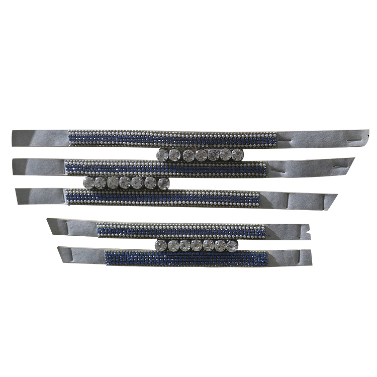2021 women's hot stick wave electric embroidery upper stick chain fashion diamond inlaid upper semi-finished products to sample processing and customization