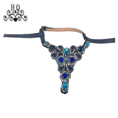 Cross-border hot braided hot diamond lady flip-flops shoe upper semi-finished product processing customization