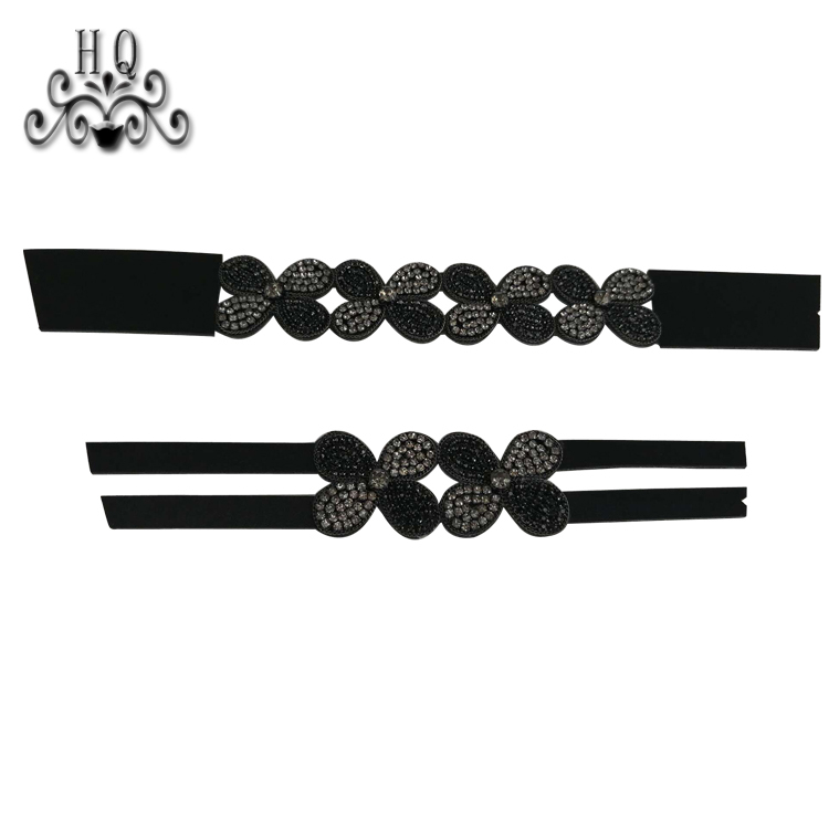 Hot new laser spot hot diamond jewelry women sandals upper semi-finished wholesale processing customization