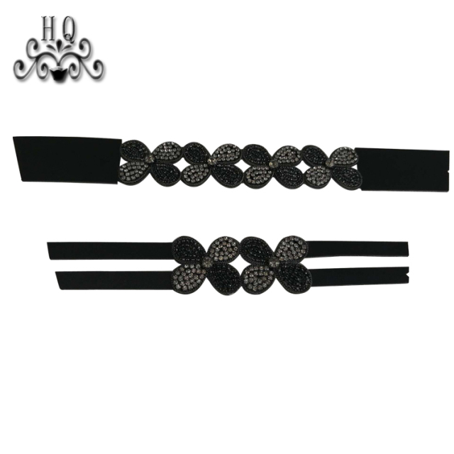 Hot new laser spot hot diamond jewelry women sandals upper semi-finished wholesale processing customization
