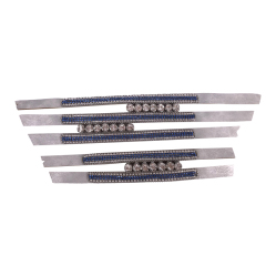 2021 women's hot stick wave electric embroidery upper stick chain fashion diamond inlaid upper semi-finished products to sample processing and customization