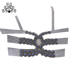 Hot new laser spot hot diamond jewelry women sandals upper semi-finished wholesale processing customization