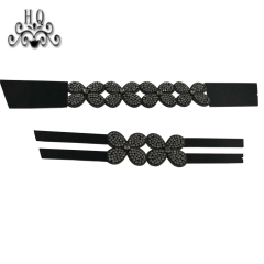 Hot new laser spot hot diamond jewelry women sandals upper semi-finished wholesale processing customization