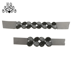 Hot new laser spot hot diamond jewelry women sandals upper semi-finished wholesale processing customization