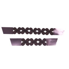 Source factory processing custom 2021 metal PU chain semi-finished fashion diamond inlaid sandal upper