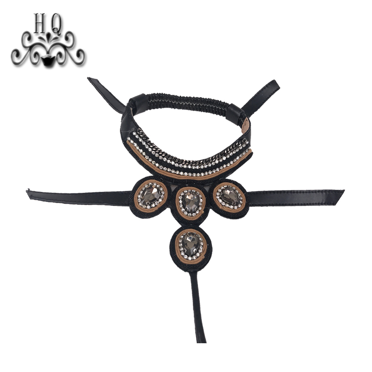 Cross-border hot braided hot diamond lady flip-flops shoe upper semi-finished product processing customization