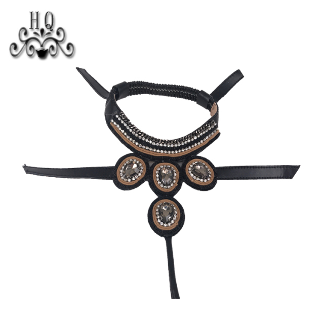Cross-border hot braided hot diamond lady flip-flops shoe upper semi-finished product processing customization
