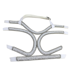 2021 new woven sandals female diamond chain chain flannelette shoe upper semi-finished products from manufacturers to sample processing custom