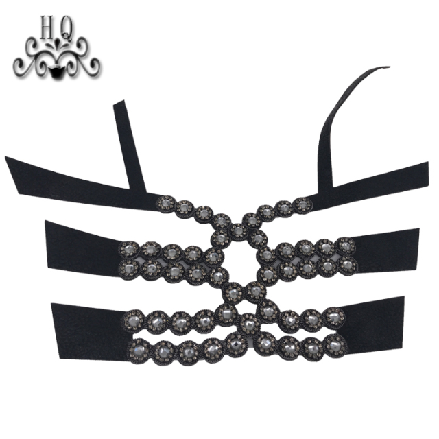 Hot new laser spot hot diamond jewelry women sandals upper semi-finished wholesale processing customization