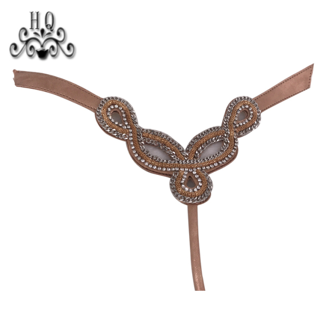 Sample processing custom 2021 new laser chain hot diamond process fashion diamond inlaid shoe slippers women's sandals semi-finished