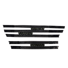 2021 women's hot stick wave electric embroidery upper stick chain fashion diamond inlaid upper semi-finished products to sample processing and customization
