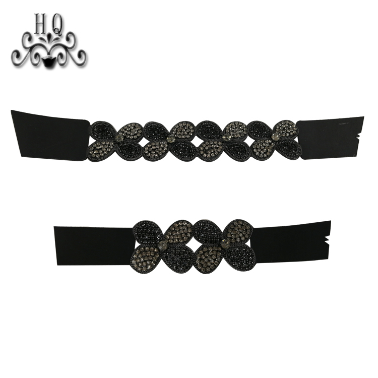 Hot new laser spot hot diamond jewelry women sandals upper semi-finished wholesale processing customization