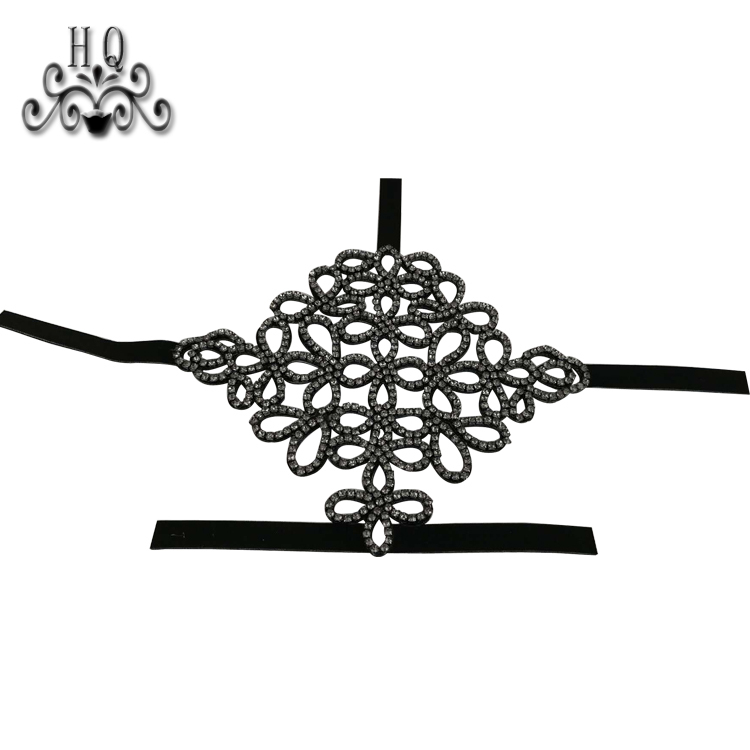 Hot new laser spot hot diamond jewelry women sandals upper semi-finished wholesale processing customization