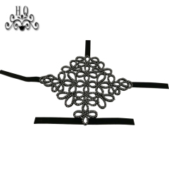 Hot new laser spot hot diamond jewelry women sandals upper semi-finished wholesale processing customization