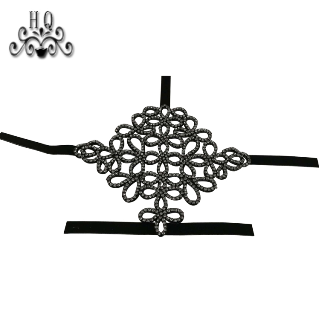 Hot new laser spot hot diamond jewelry women sandals upper semi-finished wholesale processing customization