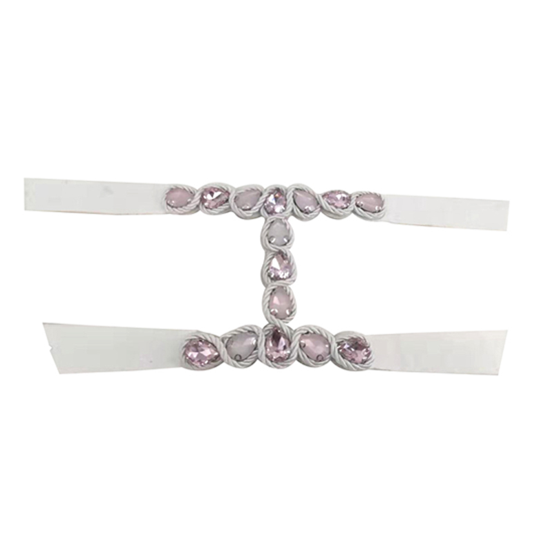 2021 New braided electric embroidery hot diamond stitched bead shoe accessories special fashion jewel vamp vamp proofing processing custom