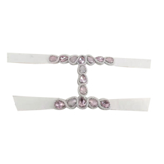 2021 New braided electric embroidery hot diamond stitched bead shoe accessories special fashion jewel vamp vamp proofing processing custom