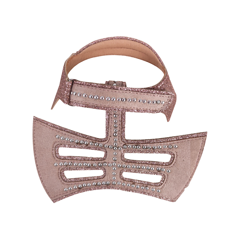 New fashion laser hand-stitched bead nail bead upper semi-finished girls shoes sandals to sample processing custom shoe accessories