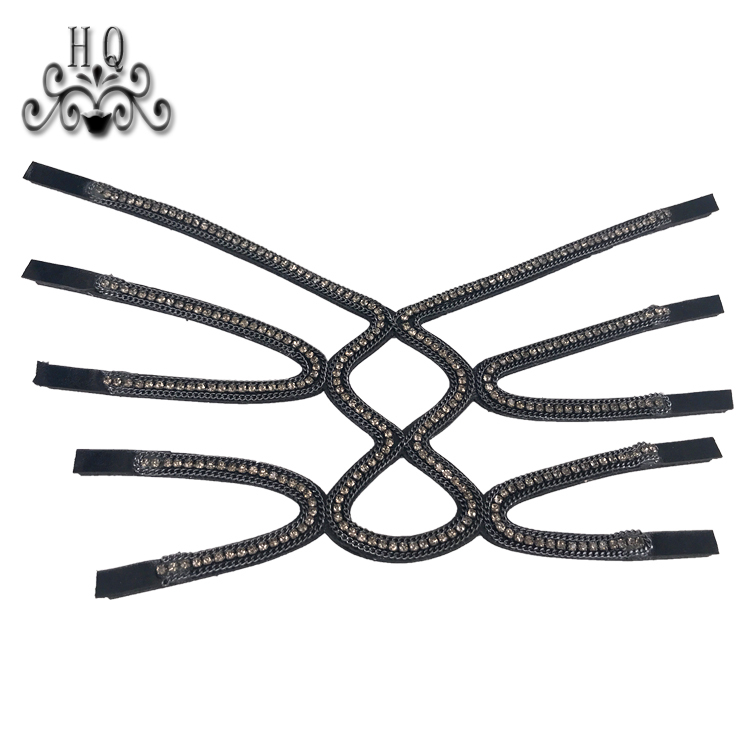 Sample processing custom new laser chain hot drill weaving process fashion diamond inlaid shoe slippers women sandals semi-finished