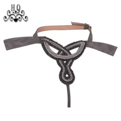 Cross-border hot braided hot diamond lady flip-flops shoe upper semi-finished product processing customization