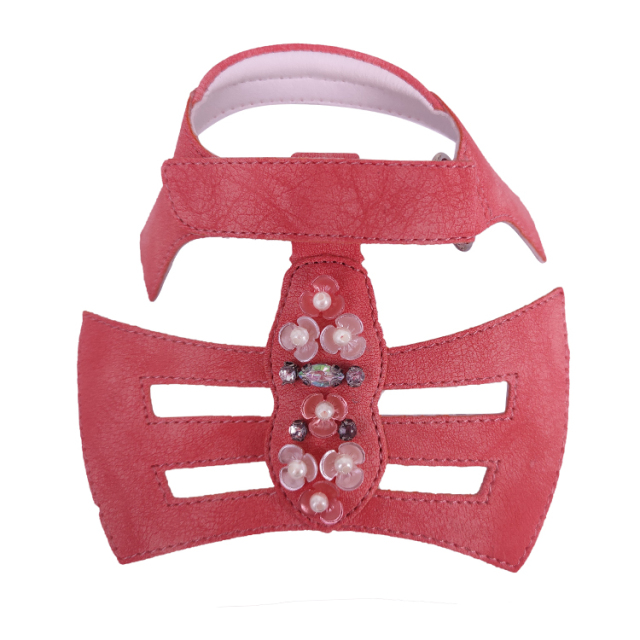 New fashion laser hand-stitched bead nail bead upper semi-finished girls shoes sandals to sample processing custom shoe accessories