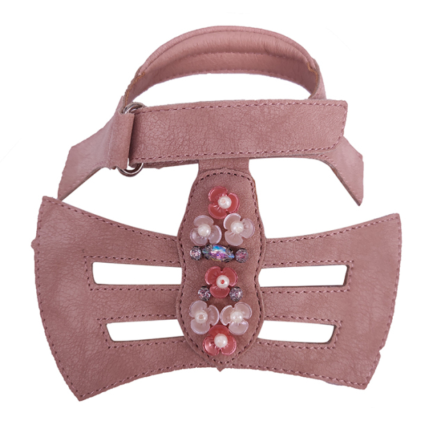 New fashion laser hand-stitched bead nail bead upper semi-finished girls shoes sandals to sample processing custom shoe accessories