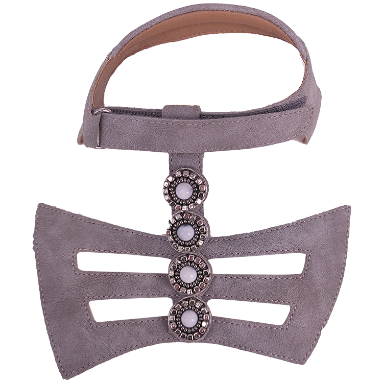 New fashion laser hand-stitched bead nail bead upper semi-finished girls shoes sandals to sample processing custom shoe accessories
