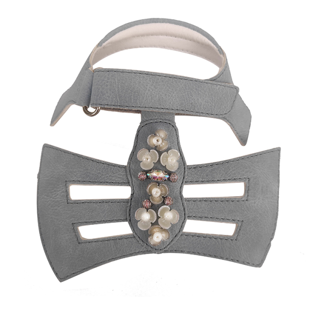 New fashion laser hand-stitched bead nail bead upper semi-finished girls shoes sandals to sample processing custom shoe accessories