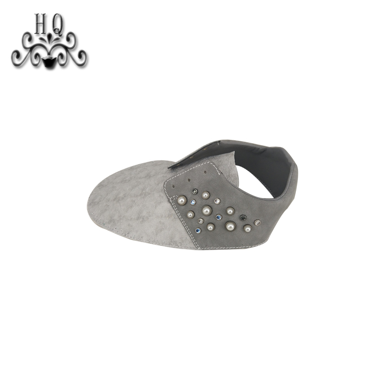 New fashion laser hand-stitched bead nail bead upper semi-finished girls shoes sandals to sample processing custom shoe accessories