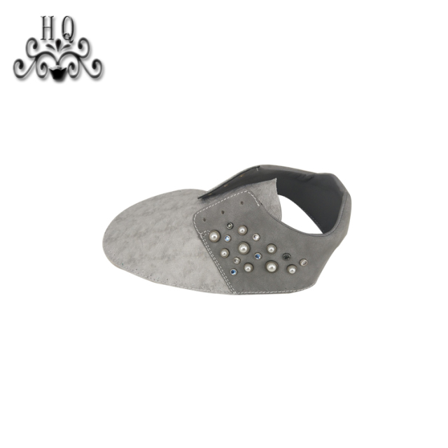 New fashion laser hand-stitched bead nail bead upper semi-finished girls shoes sandals to sample processing custom shoe accessories