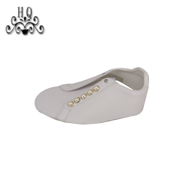 New fashion laser hand-stitched bead nail bead upper semi-finished girls shoes sandals to sample processing custom shoe accessories