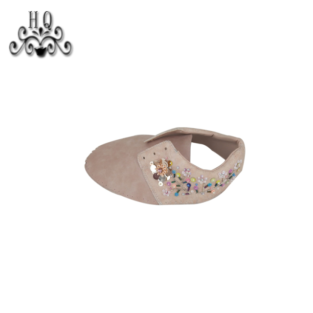 New fashion laser hand-stitched bead nail bead upper semi-finished girls shoes sandals to sample processing custom shoe accessories