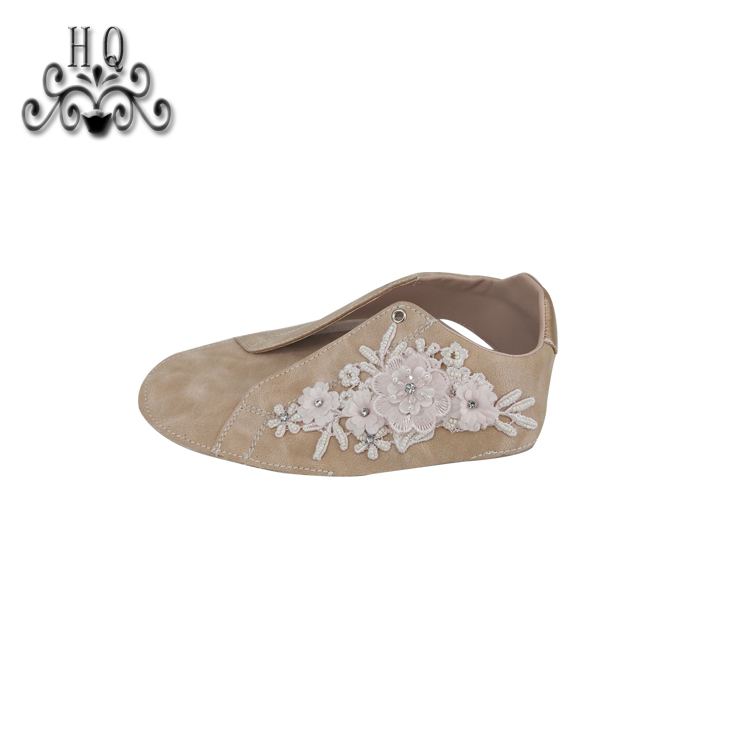 New fashion laser hand-stitched bead nail bead upper semi-finished girls shoes sandals to sample processing custom shoe accessories