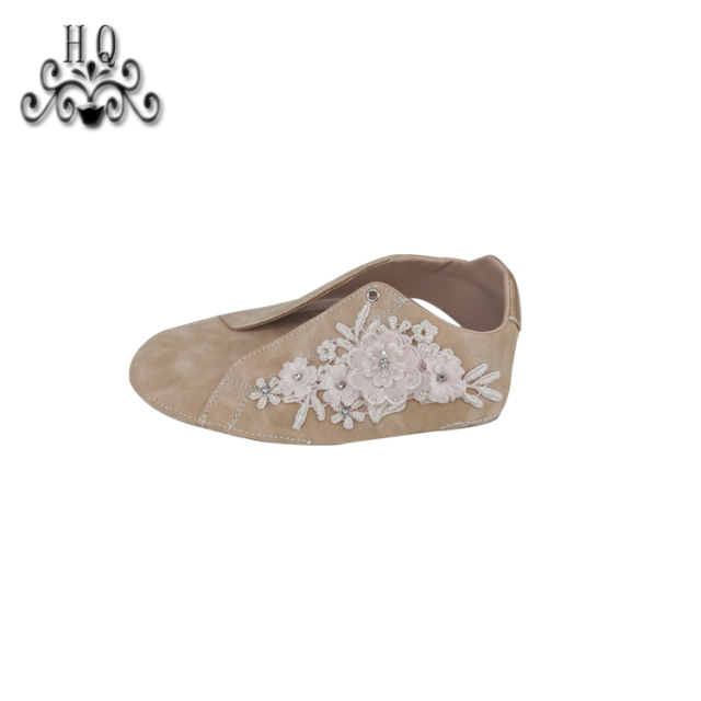 New fashion laser hand-stitched bead nail bead upper semi-finished girls shoes sandals to sample processing custom shoe accessories