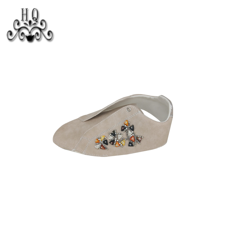 New fashion laser hand-stitched bead nail bead upper semi-finished girls shoes sandals to sample processing custom shoe accessories