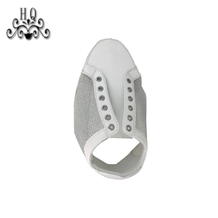 New fashion laser hand-stitched bead nail bead upper semi-finished girls shoes sandals to sample processing custom shoe accessories
