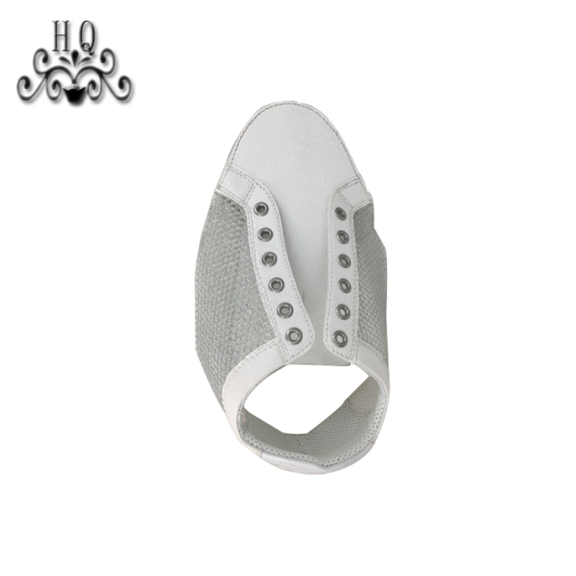 New fashion laser hand-stitched bead nail bead upper semi-finished girls shoes sandals to sample processing custom shoe accessories