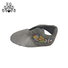 New fashion laser hand-stitched bead nail bead upper semi-finished girls shoes sandals to sample processing custom shoe accessories