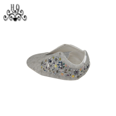 New fashion laser hand-stitched bead nail bead upper semi-finished girls shoes sandals to sample processing custom shoe accessories