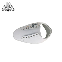 New fashion laser hand-stitched bead nail bead upper semi-finished girls shoes sandals to sample processing custom shoe accessories
